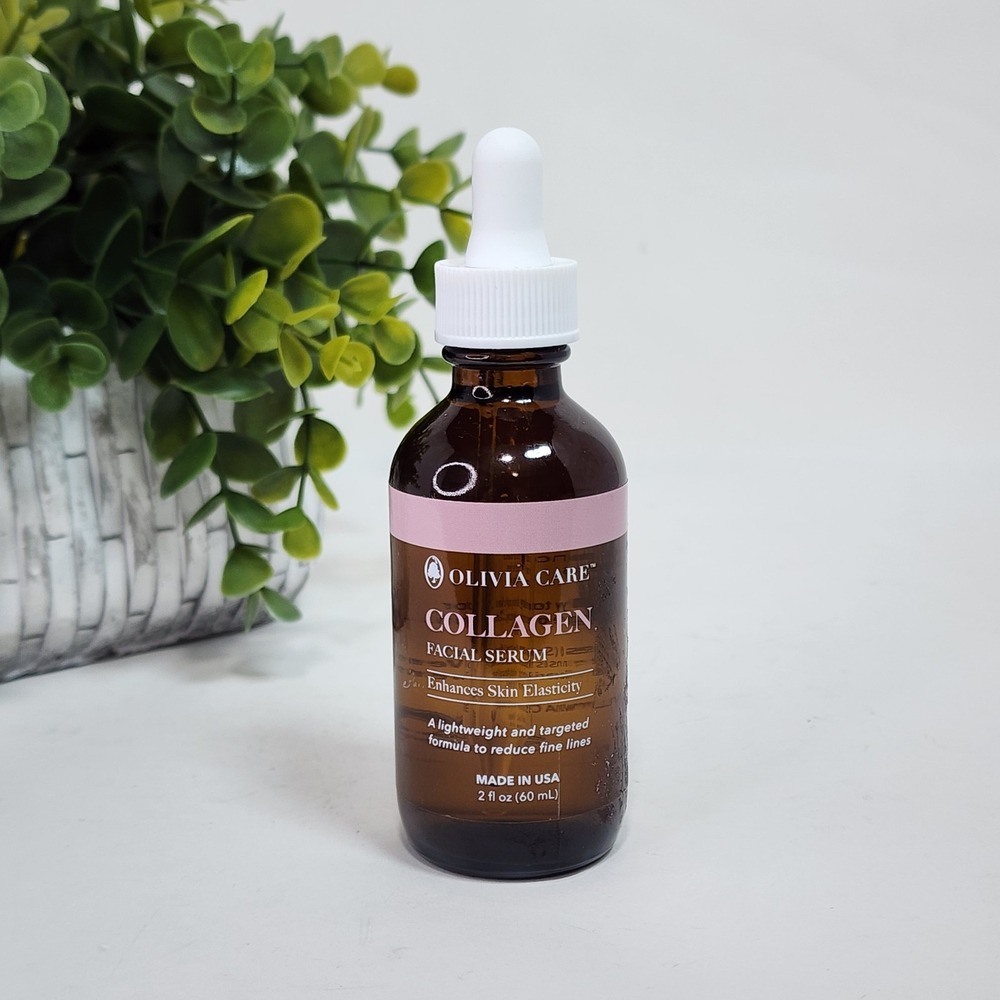 Olivia Care Collagen Face Serum 2 fl oz ~ Enhances Skin Elasticity ~ Lightweight